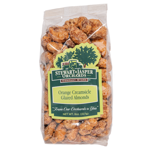 Orange Creamsicle Glazed Almonds