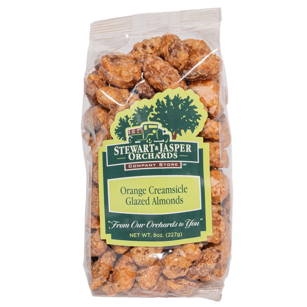 Orange Creamsicle Glazed Almonds