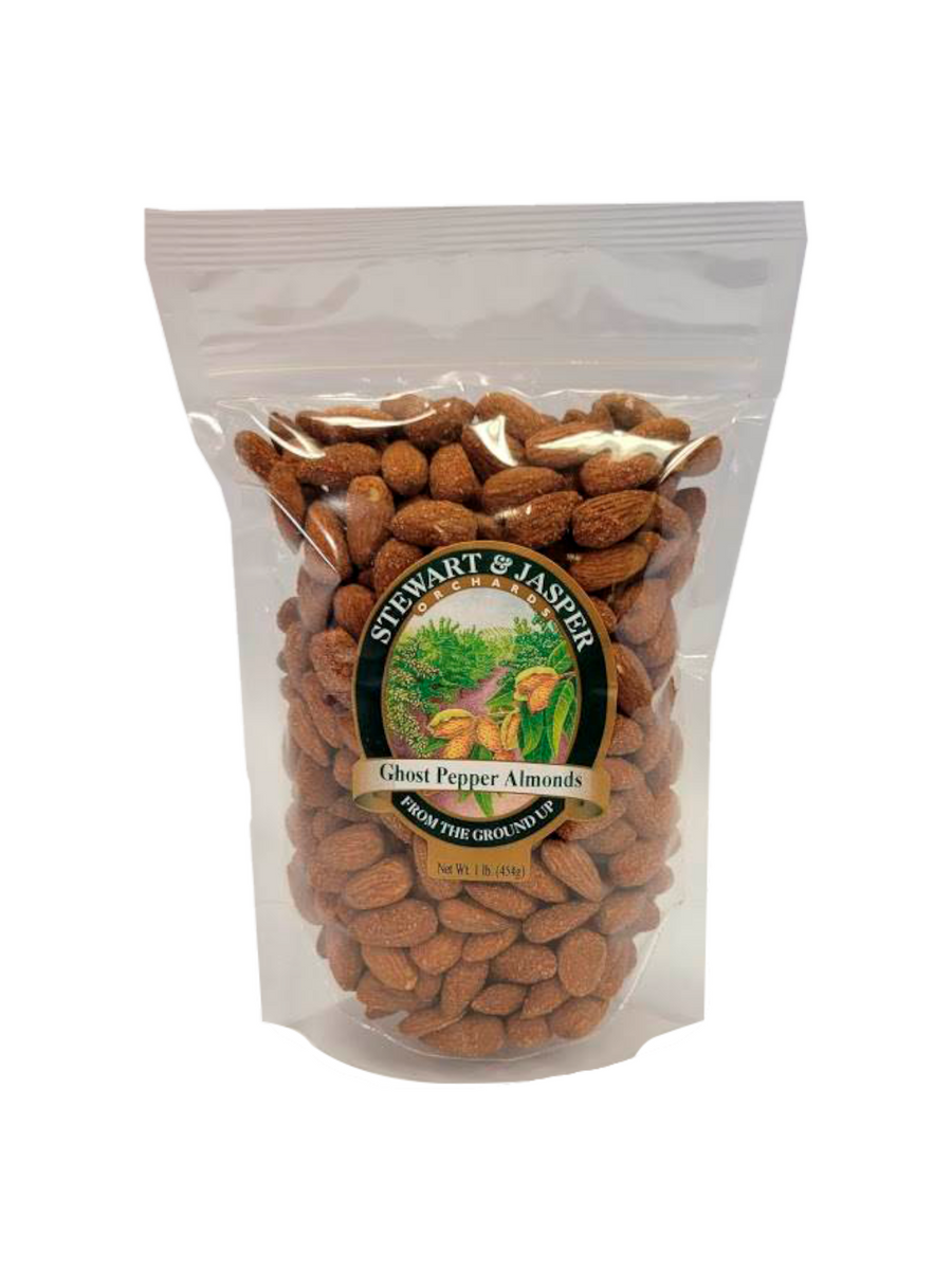 Ghost Pepper Almonds Stewart & Jasper Orchards