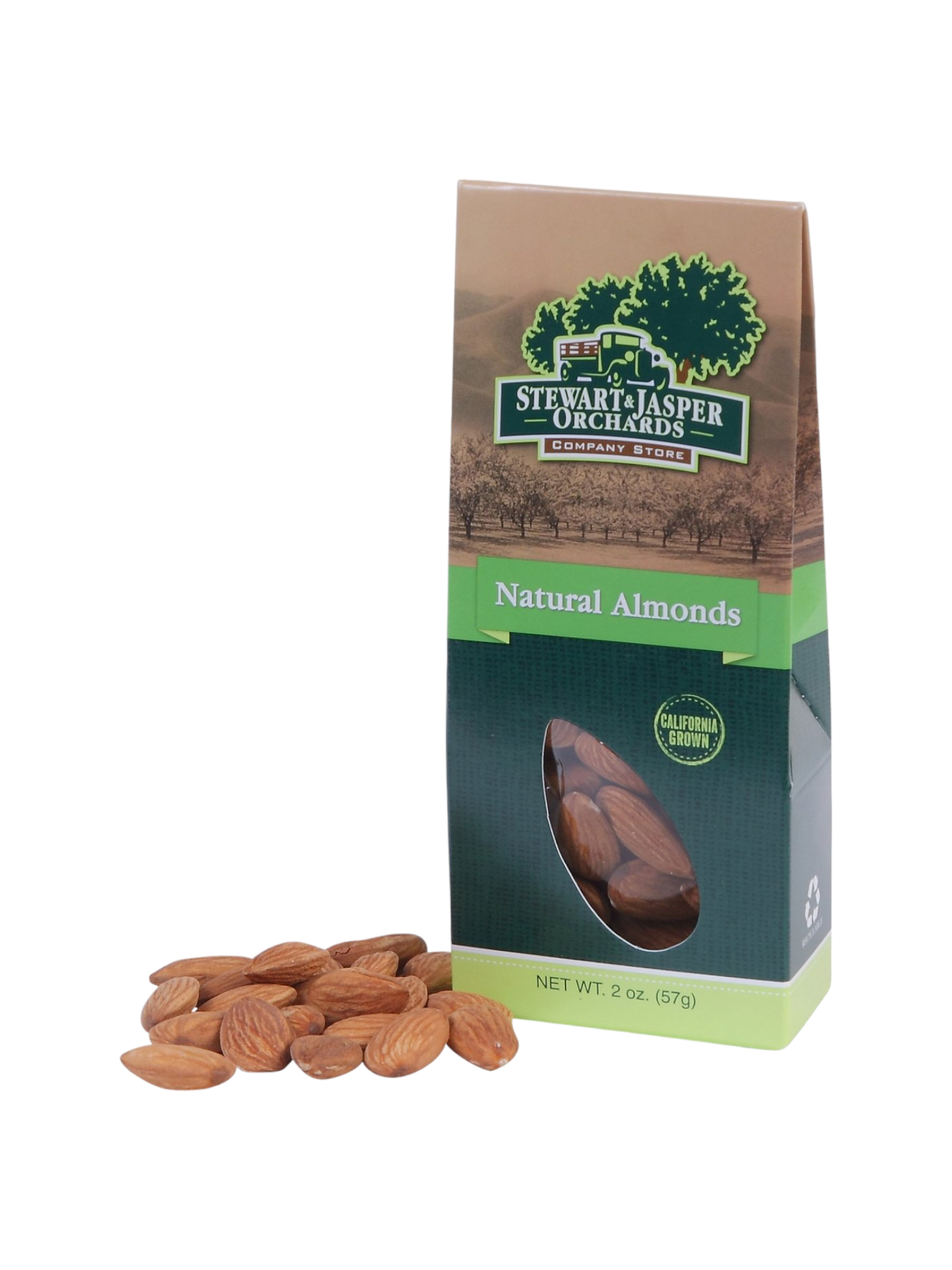 Natural Brown Raw Almonds – Stewart & Jasper Orchards