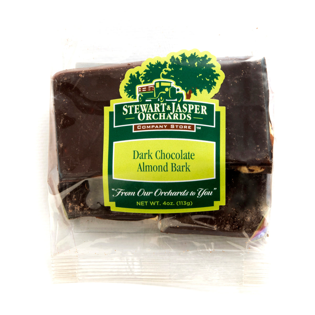 Dark Chocolate Almond Bark – Stewart & Jasper Orchards